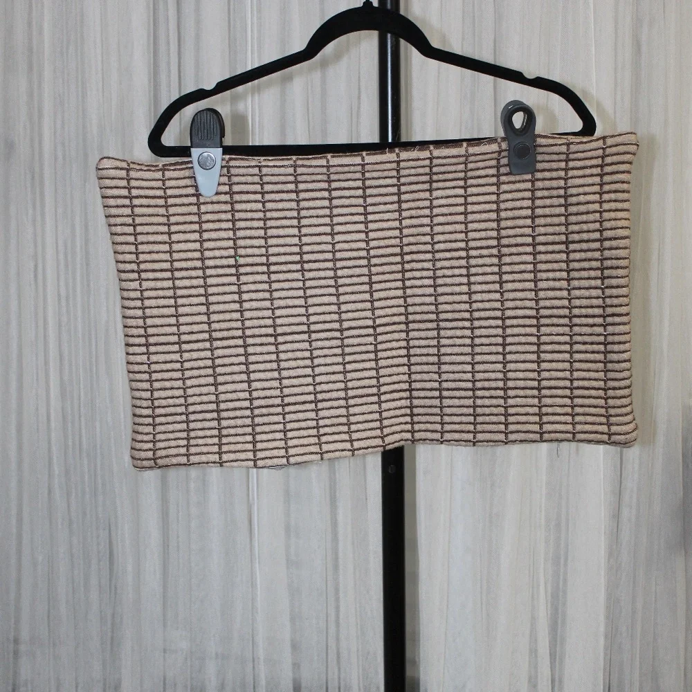 Williams Sonoma Tonal Grid Pillow Cover. Sz. 12